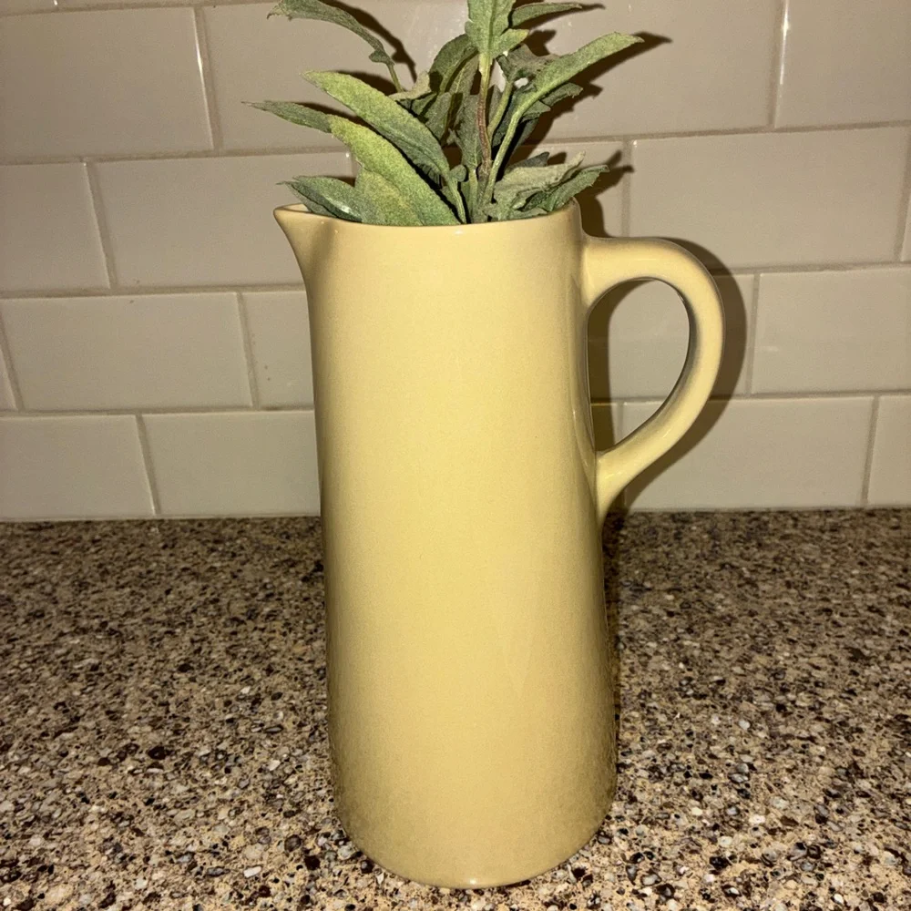 PotteryBarn Studio Ceramic‎ Pitcher Barbara Eiger Tan